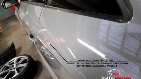 Audi TTrs aluminiowy błotnik przygotowany do lakierowania bez użycia szpachli